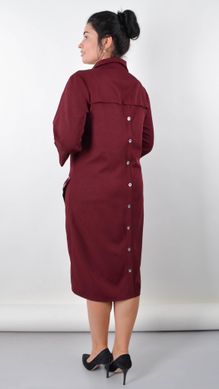 An elegant dress for curvy women. Bordeaux.485140216 485140216 photo