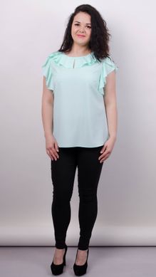 A delicate blouse of a Plus size. Mint.485139129 485139129 photo
