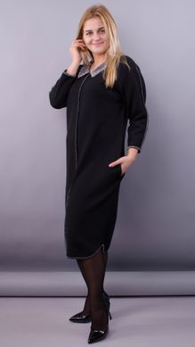 Орнелла. Стильна сукня для великих розмірів. Чорний. 485138286 фото