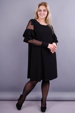 An elegant women's dress plus size. Black.485131283 485131283 photo