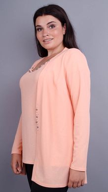 Jacket+blouse for women Plus sizes. Peach.485134504 485134504 photo