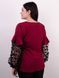 Women's blouse with ruffles of Plus sizes. Bordeaux.485138724 485138724 photo 5
