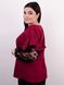 Women's blouse with ruffles of Plus sizes. Bordeaux.485138724 485138724 photo 4
