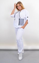 Women's walking suit Plus Size. White.485142371 485142371 photo