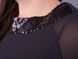 Exquisite chiffon blouse plus size. Black.485138157 485138157 photo 6