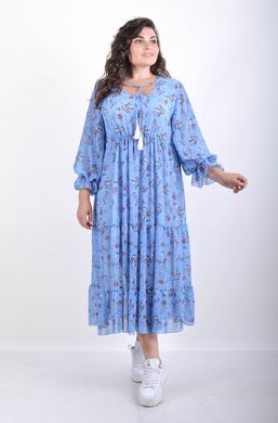 Casual summer dress from chiffon. The bell is blue.495278299 495278299 photo