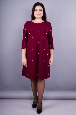 שמלה יפה לנשים עם צורות מפוארות. Bordeaux.485131161 485131161 צילום