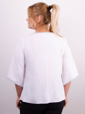 Марина. Весняна блуза великих розмірів. Білий. 485138815 фото