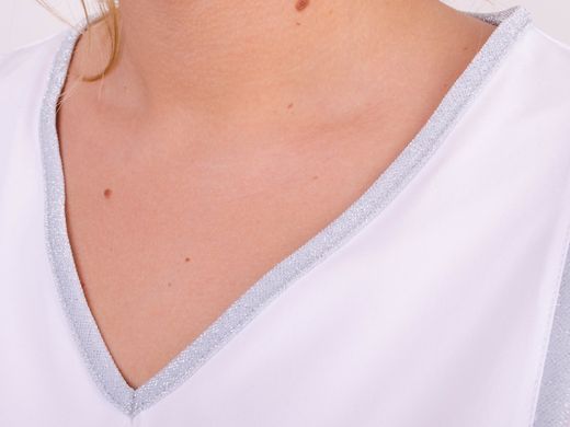 Spring blouse of Plus sizes. White.485138815 485138815 photo