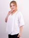 Spring blouse of Plus sizes. White.485138815 485138815 photo 1