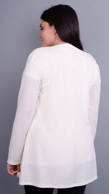Дона. Жакет+блуза для женщин больших размеров. Молоко. 485134630 фото