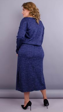 Леся. Оригинальное платье для пышных дам. Синий. 485137891 фото