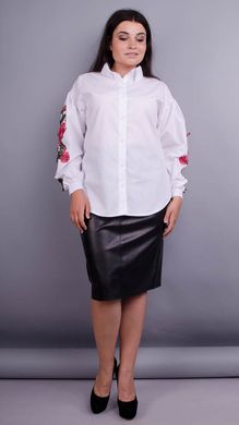Stylish blouse plus size. White.485133890 485133890 photo