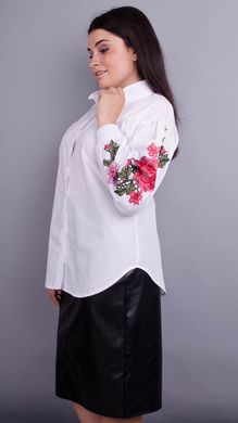 Stylish blouse plus size. White.485133890 485133890 photo