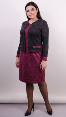 Plus size knitted dress. Bordeaux.485138665 485138665 photo