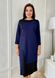 Combined Plus size dress. Blue.440880736mari50, M