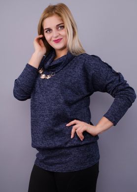 A blouse with a scarf for women plus size. Blue.485137969 485137969 photo