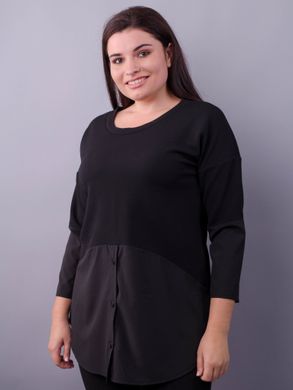 Stylish blouse for women plus size. Black.485138147 485138147 photo