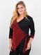 An elegant sweatshirt on the smell with a tangle of Plus Size. Red.485142587 485142587 photo 1