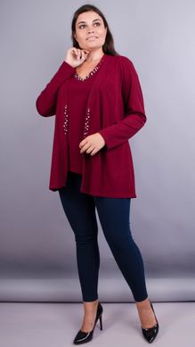 Jacket+blouse for women Plus sizes. Bordeaux.485137571 485137571 photo