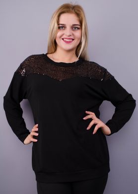 Size plus knitting blouse. Black+black.485138272 485138272 photo