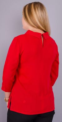 Кортні. Стильна блузка великих розмірів. Червоний. 485130761 фото