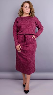 Леся. Оригінальна сукня для жінок size plus. Бордо. 485138044 фото