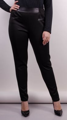 Women's casual trousers of Plus sizes. Black.485138709 485138709 photo