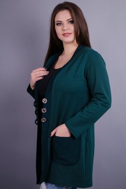 Elegante cardigan femminile di dimensioni più. Emerald.485130903 485130903 foto