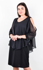 An elegant dress plus size. Black.485140654 485140654 photo