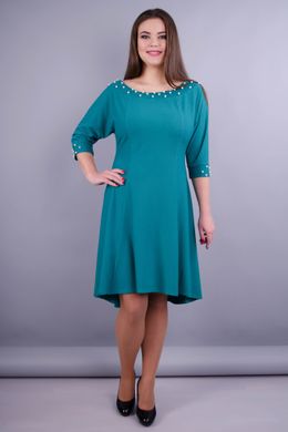 Women's stylish dress of Plus sizes. Turquoise.485131238 485131238 photo