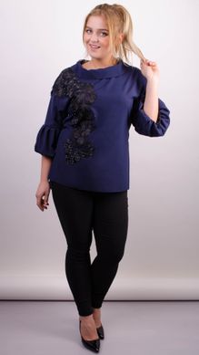 Stylish Plus size blouse. Blue.485138924 485138924 photo