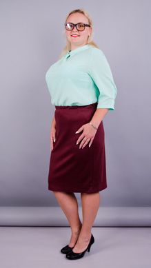 Elegant skirt of Plus sizes. Bordeaux.485131003 485131003 photo