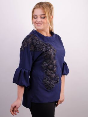 Stylish Plus size blouse. Blue.485138924 485138924 photo