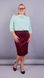 Elegant skirt of Plus sizes. Bordeaux.485131003 485131003 photo 1