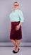Elegant skirt of Plus sizes. Bordeaux.485131003 485131003 photo 2