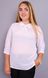 An elegant female blouse of Plus sizes. White.485130786 485130786 photo 1