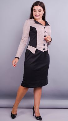 Stylish office dress plus size. Powder/black.485135951 485135951 photo