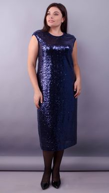 A cocktail dress with sequins plus size. Blue.485138058 485138058 photo