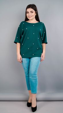 An elegant blouse for women plus size. Emerald.485131361 485131361 photo