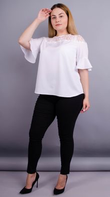 Combined blouse of Plus sizes. White.485135738 485135738 photo
