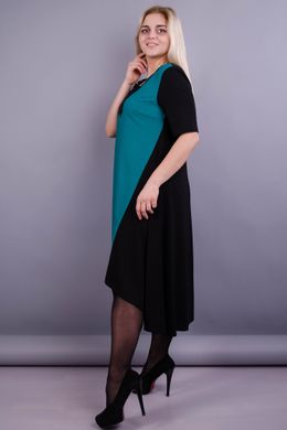 Elegant women's dress of Plus sizes. Turquoise.485131281 485131281 photo