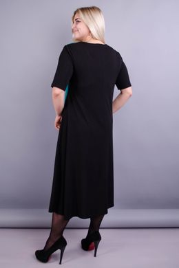 Elegant women's dress of Plus sizes. Turquoise.485131281 485131281 photo