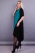 Elegant women's dress of Plus sizes. Turquoise.485131281 485131281 photo 3