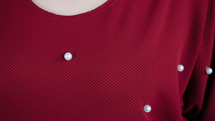 An elegant blouse for women plus size. Bordeaux.485131364 485131364 photo