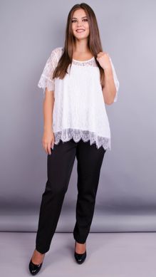 Guipure blouse Plus sizes. White.485137756 485137756 photo