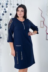 Plus size dress. Blue.405110813mari50, M