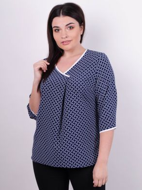 Stylish Plus size blouse. Blue.485139074 485139074 photo