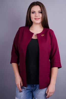 Female jacket of Plus sizes. Bordeaux.485130916 485130916 photo