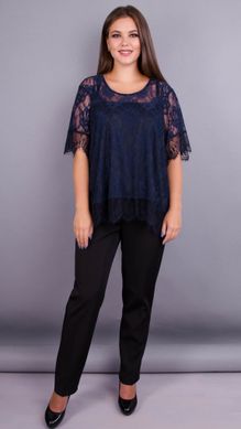 Guipure blouse Plus sizes. Blue.485137701 485137701 photo